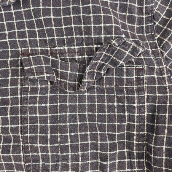 Outdoor Research Shirt Mens M Purple Check Ironhorse Long Sleeve Hemp READ** - Picture 12 of 16